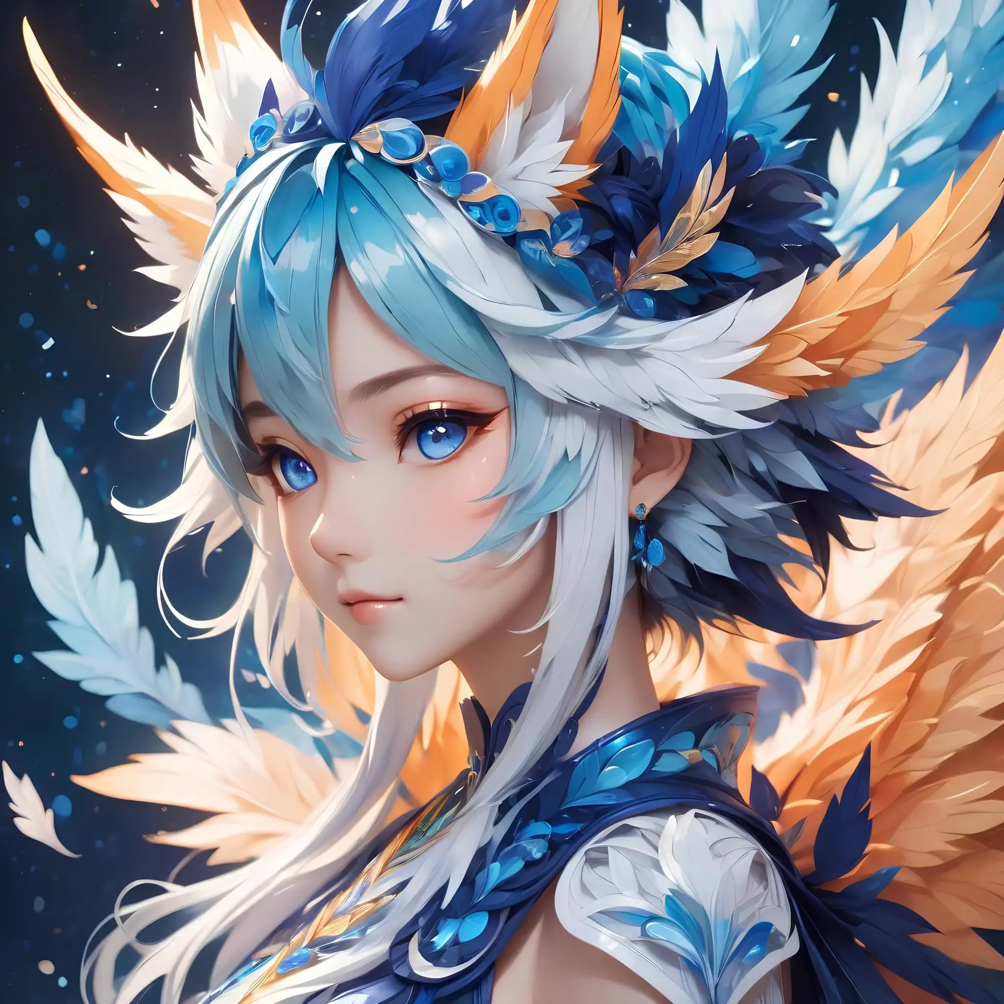 Naklejka/Wlepa Dziewczyna Estetyczna z Anime