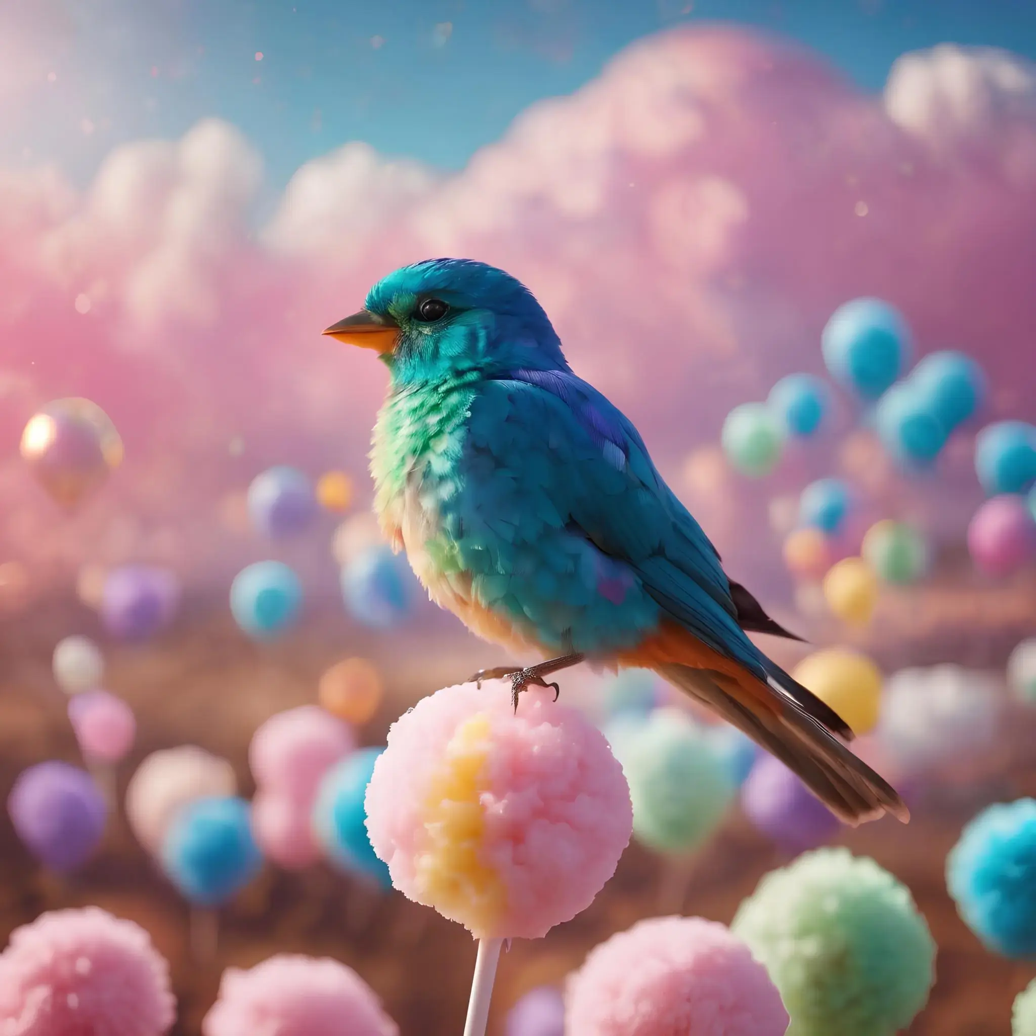 Naklejka/Wlepa Piękny Ptaszek