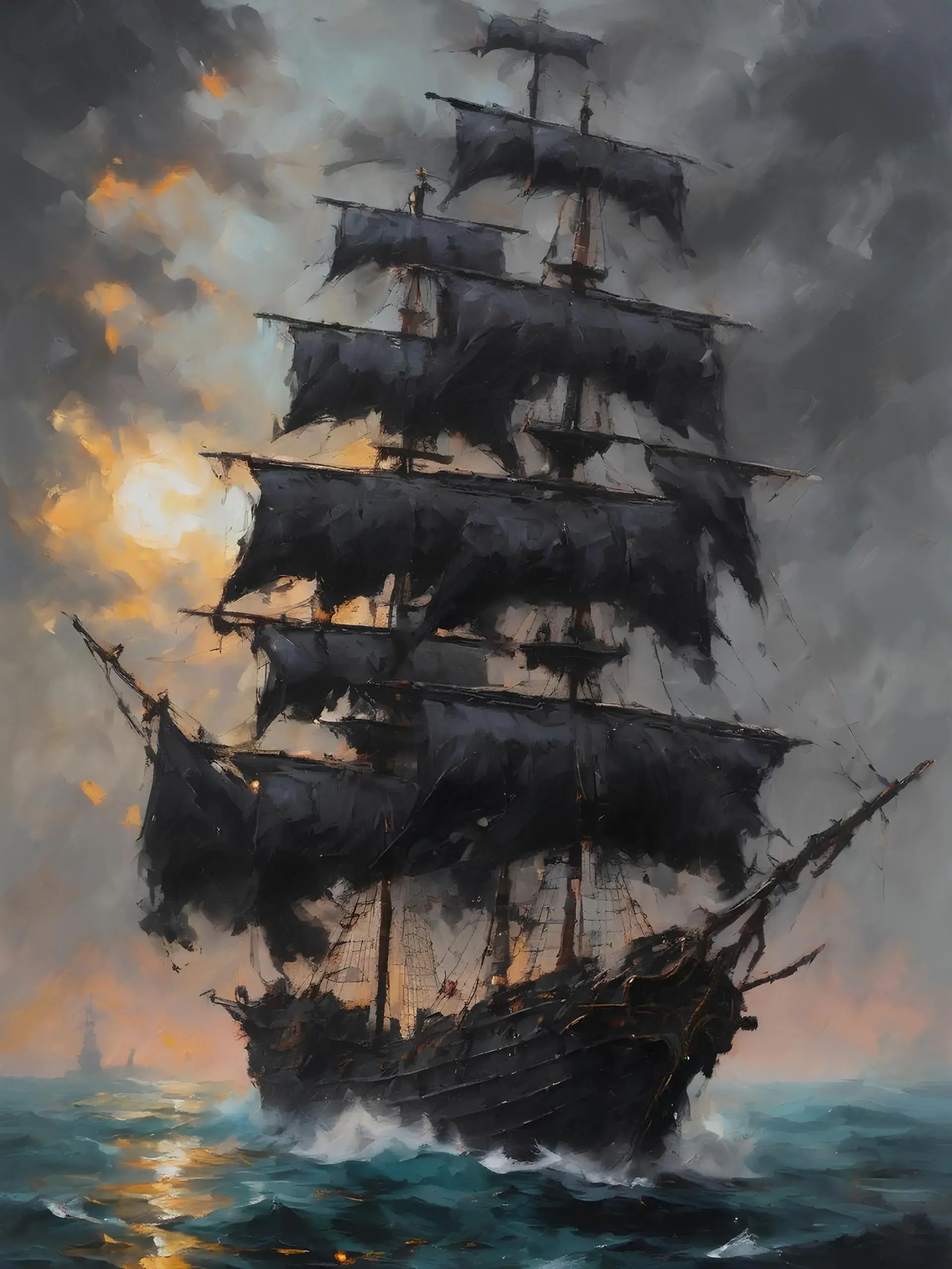 Naklejka/Wlepa Statek Dzieło Sztuki